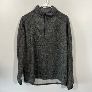 Hawke & co Men's Charcoal Quarter Zip-Up Sweater